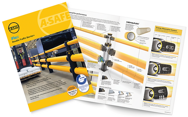 A-Safe Double Traffic Barrier Flexible A