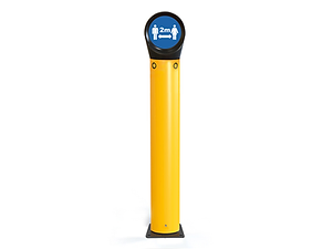 Pedestrian Sign Bollard A-Safe Flexible Traffic Bollard